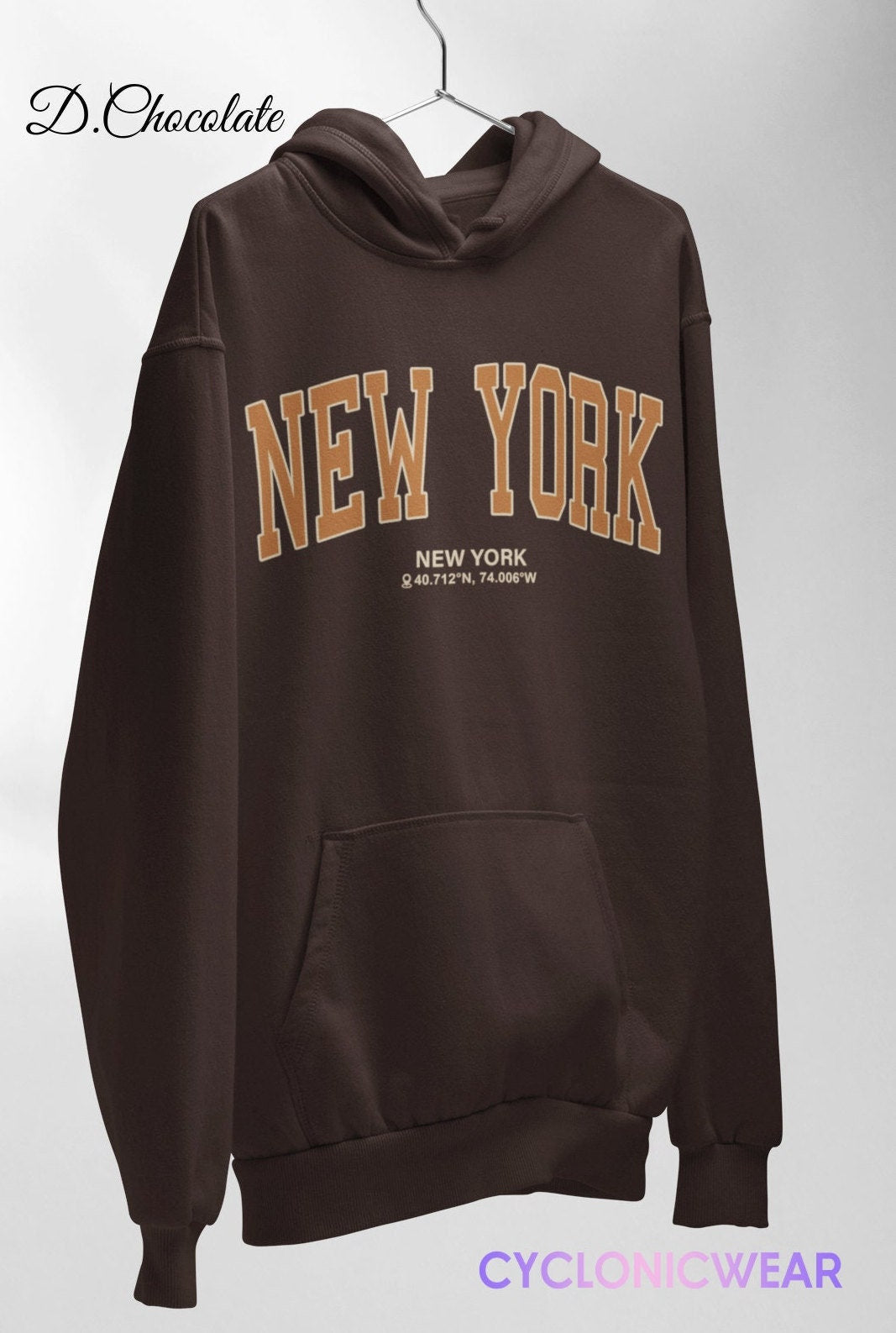 New York College Hoodie Vintage Style College Hoodie NYC