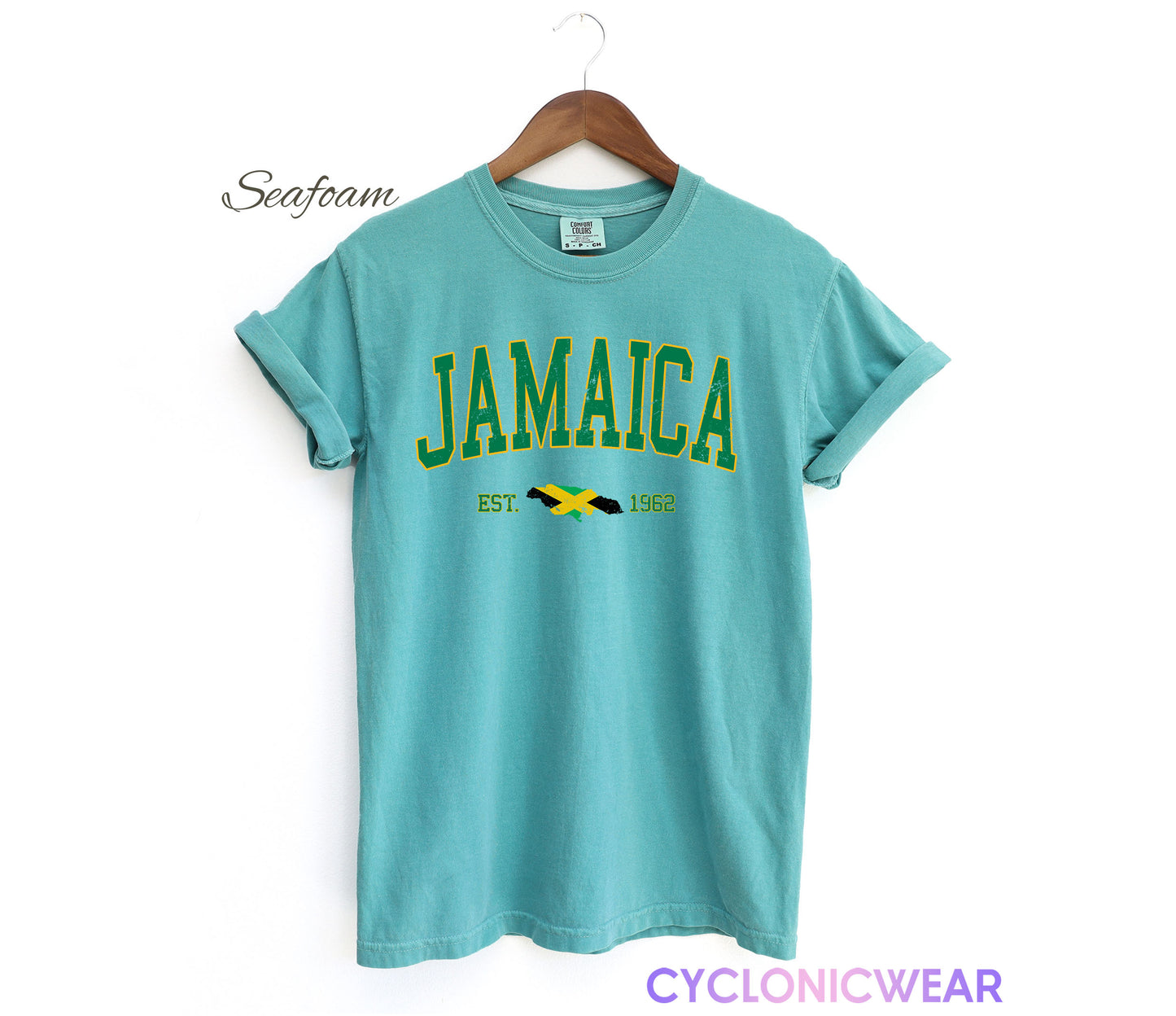 Retro Vintage Jamaica Comfort Colors Shirt