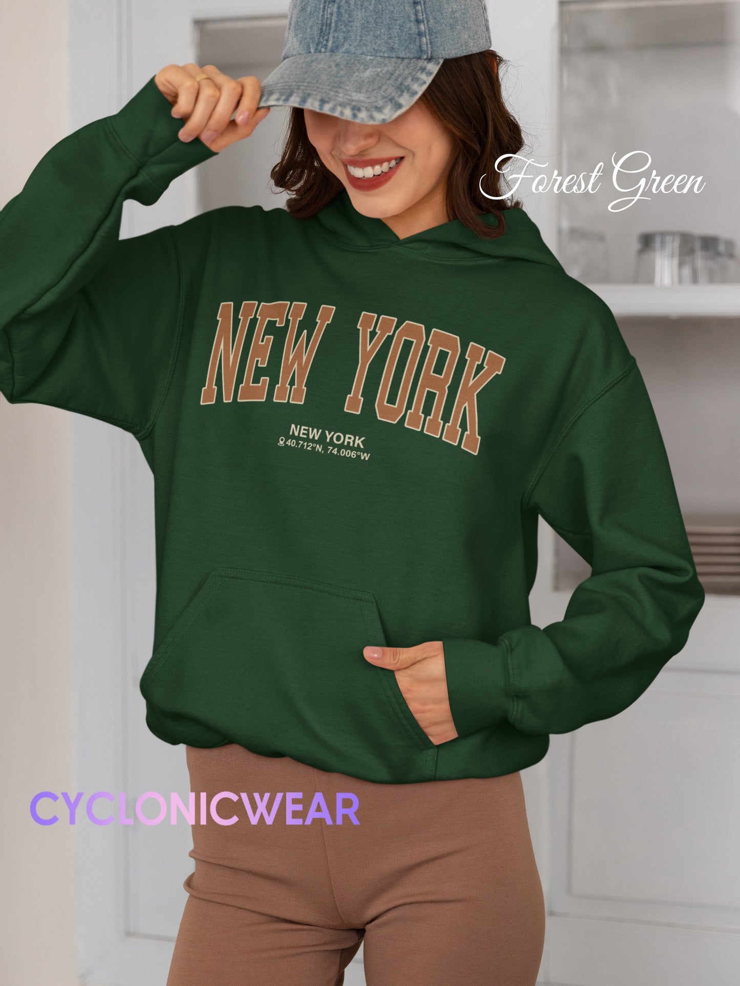 Vintage Style New York Hoodie Sweatshirt