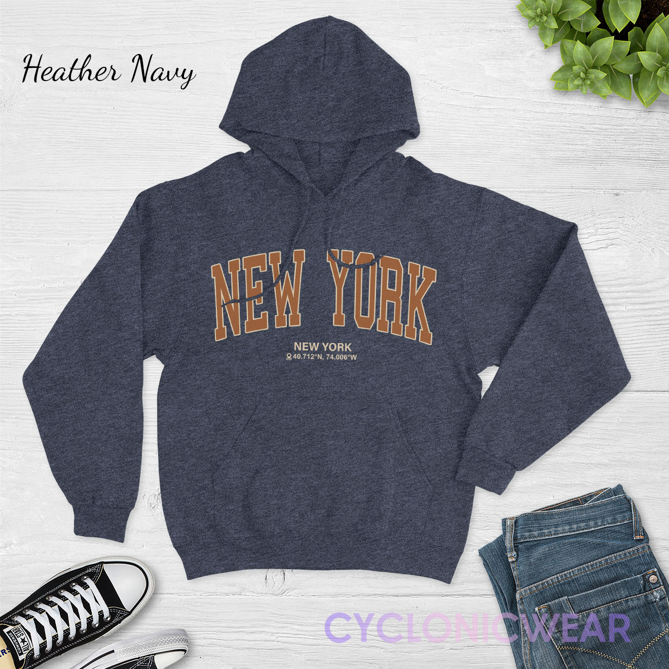 Vintage Style New York Hoodie Sweatshirt