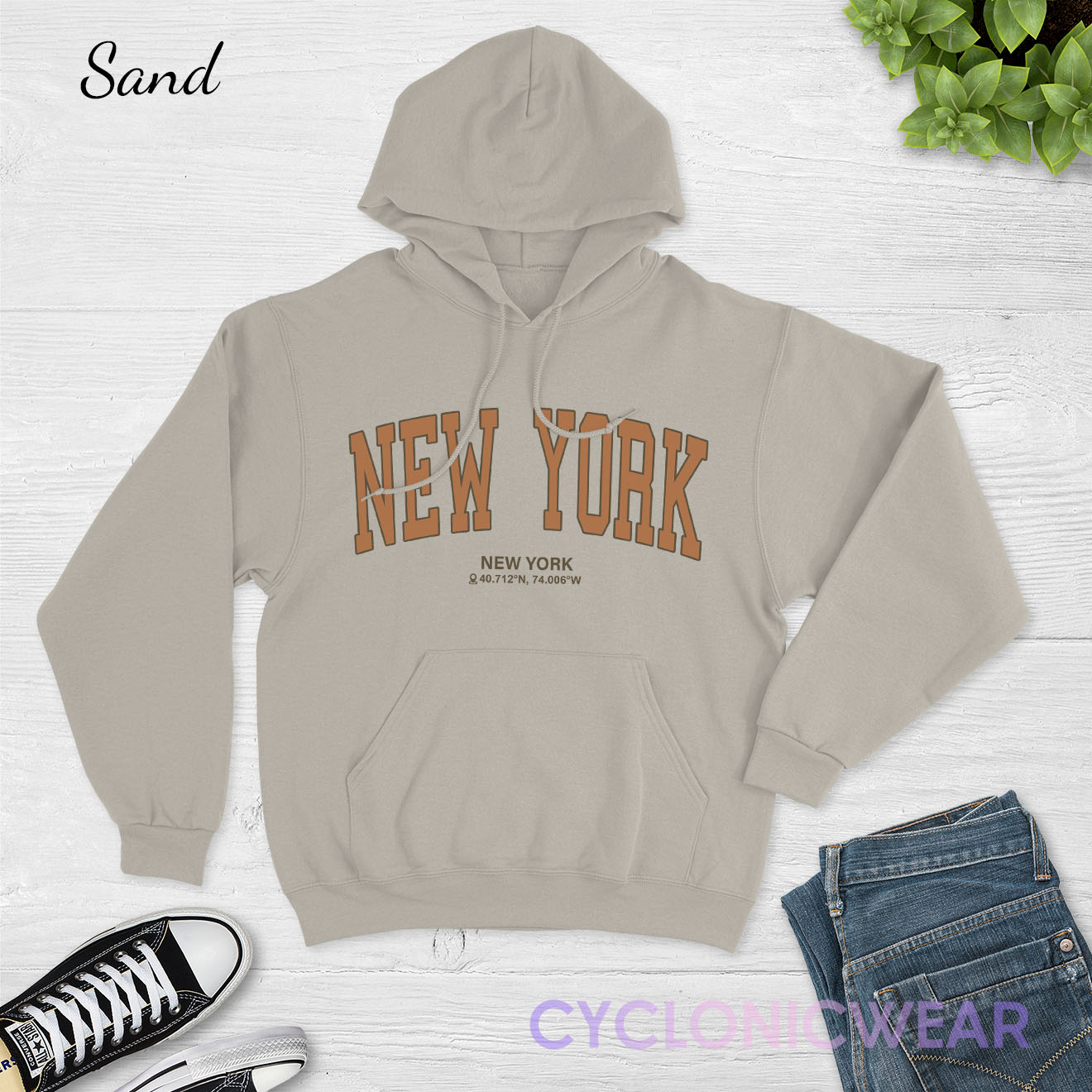 Vintage Style New York Hoodie Sweatshirt