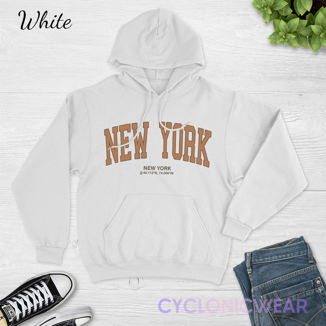 Vintage Style New York Hoodie Sweatshirt