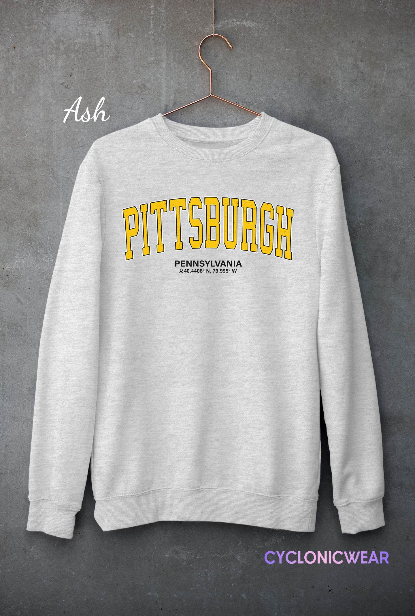 Retro Vintage Style Pittsburgh Sweatshirt