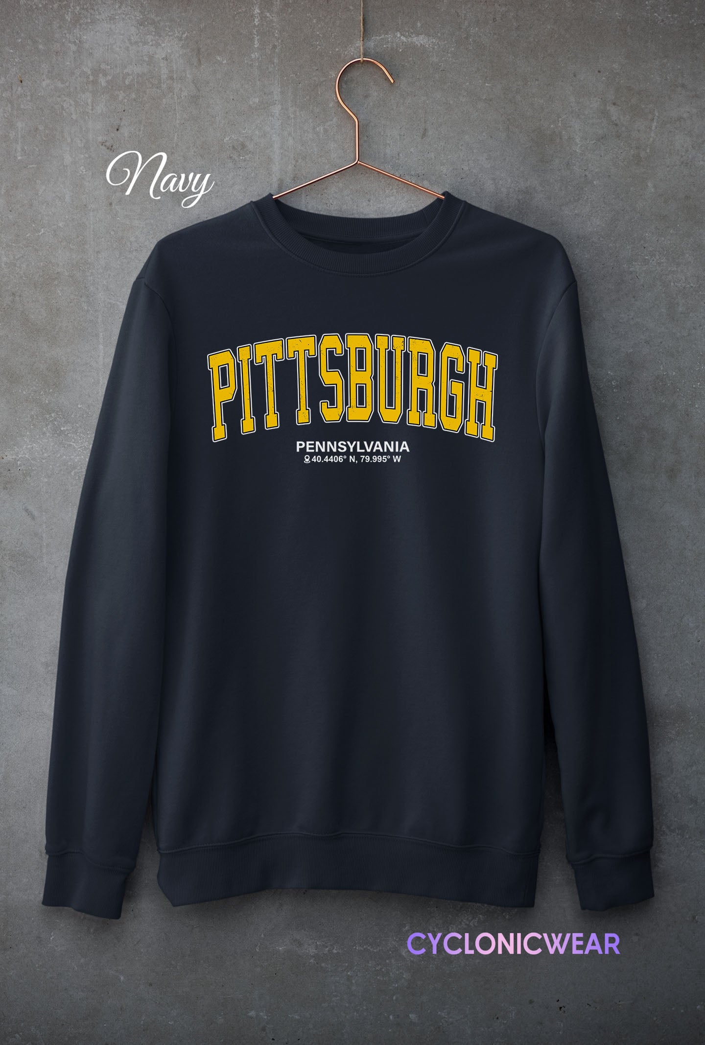 Retro Vintage Style Pittsburgh Sweatshirt
