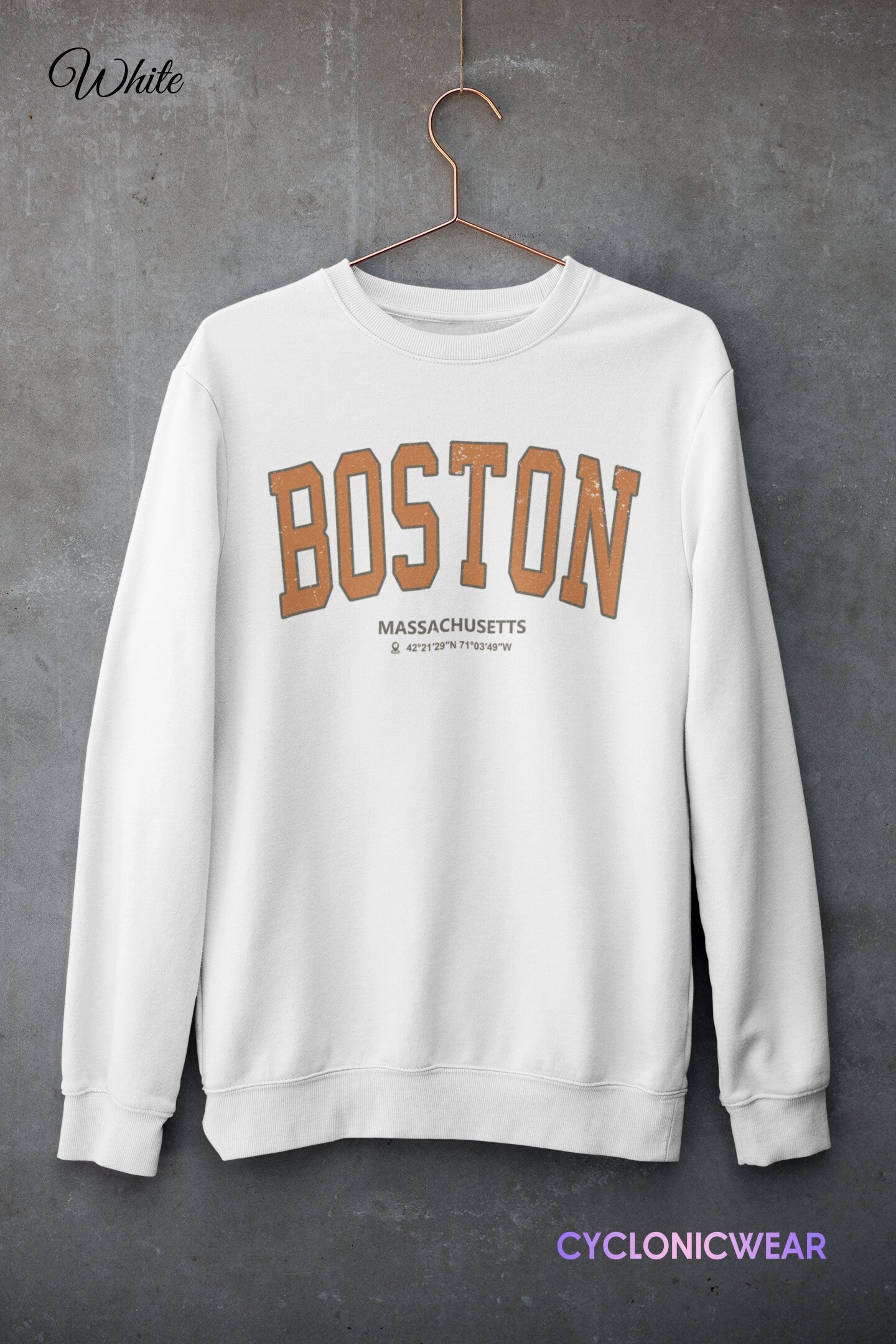 Boston Massachusetts College Sweatshirt, Boston College Sweater, Boston Sports Sweatshirt, Boston Student Sweater, Boston Travel Gift