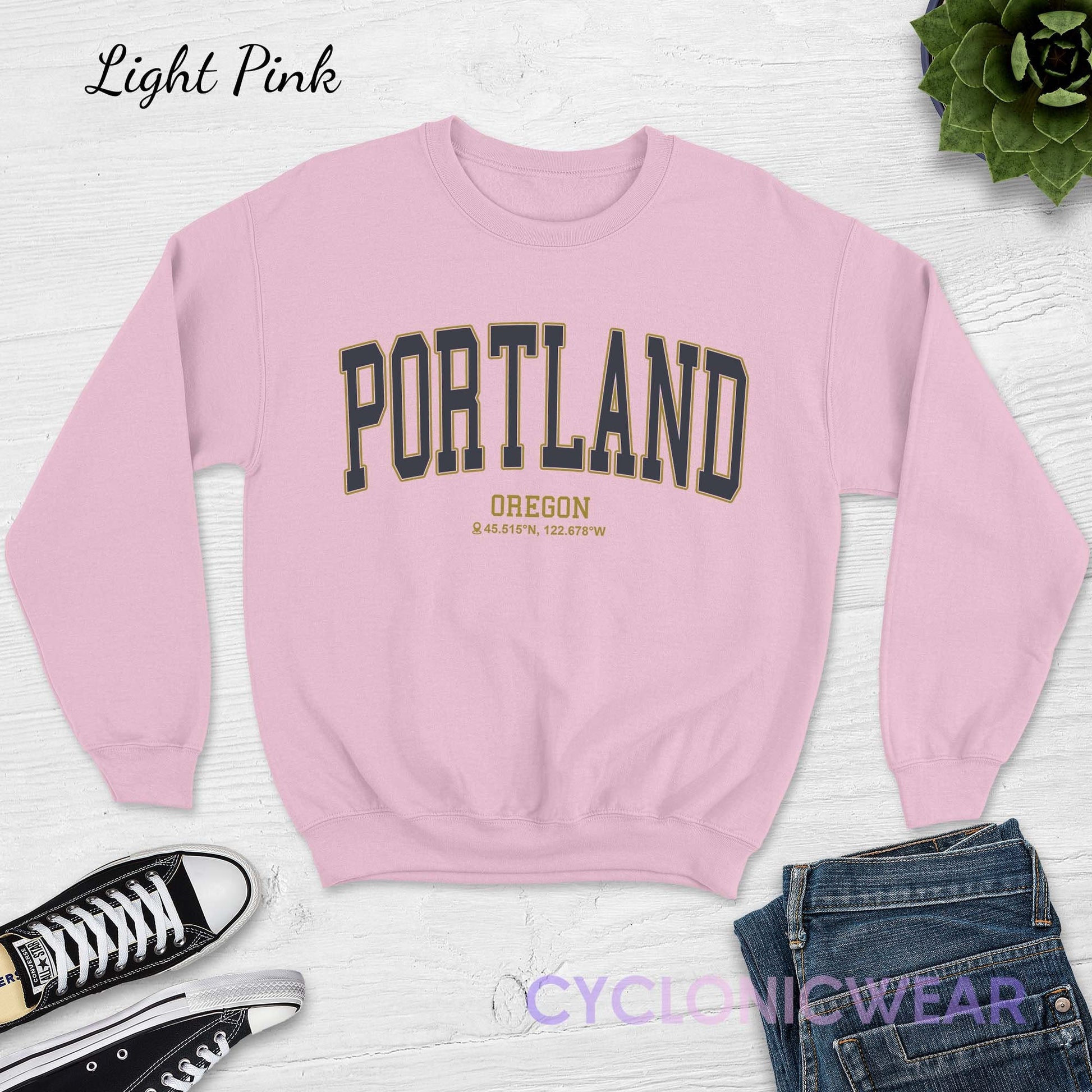 Portland Sweatshirt, Oregon Sweater, Vintage Crewneck, Womens