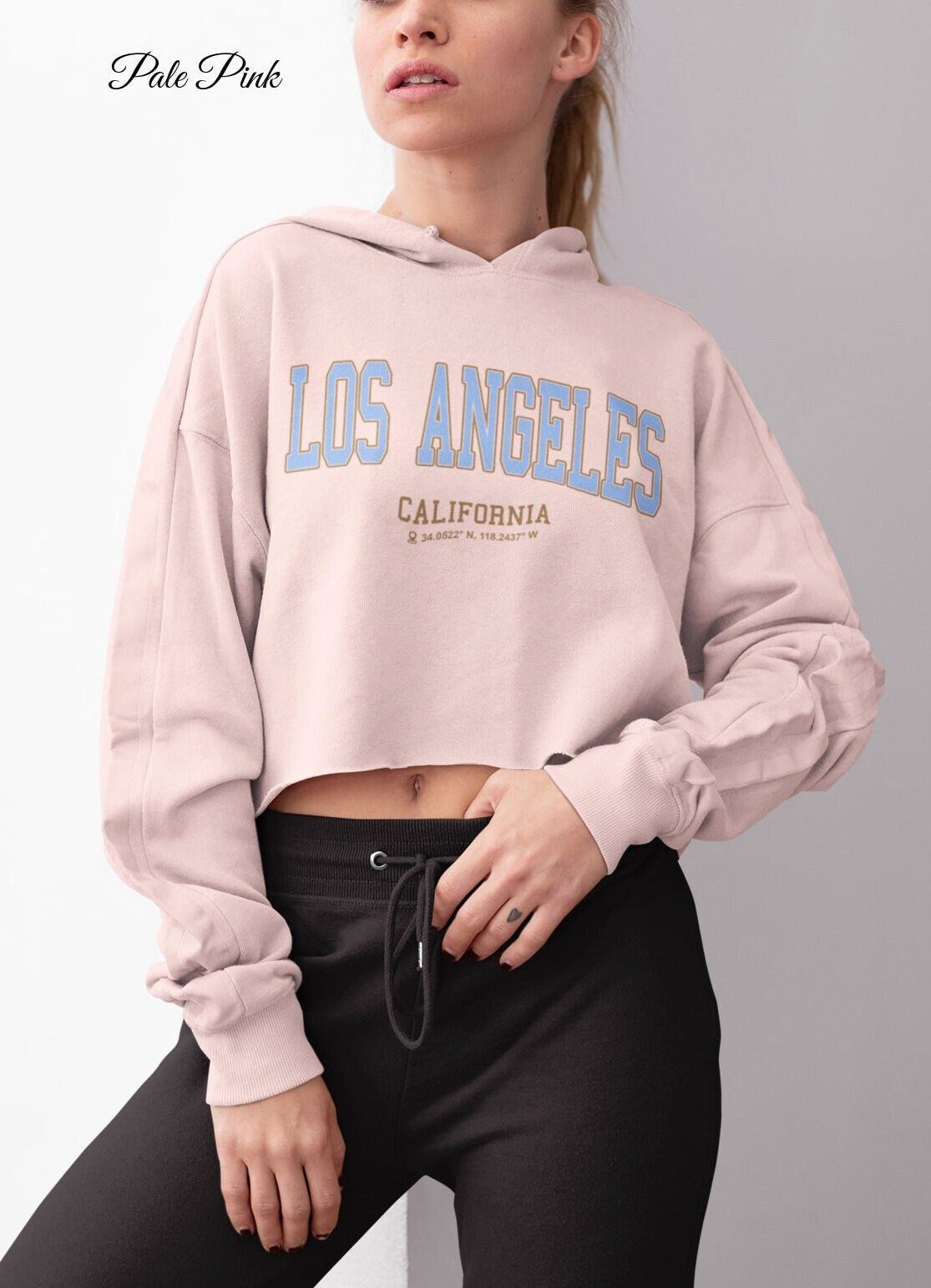 Cropped hot sale college sweatshirt