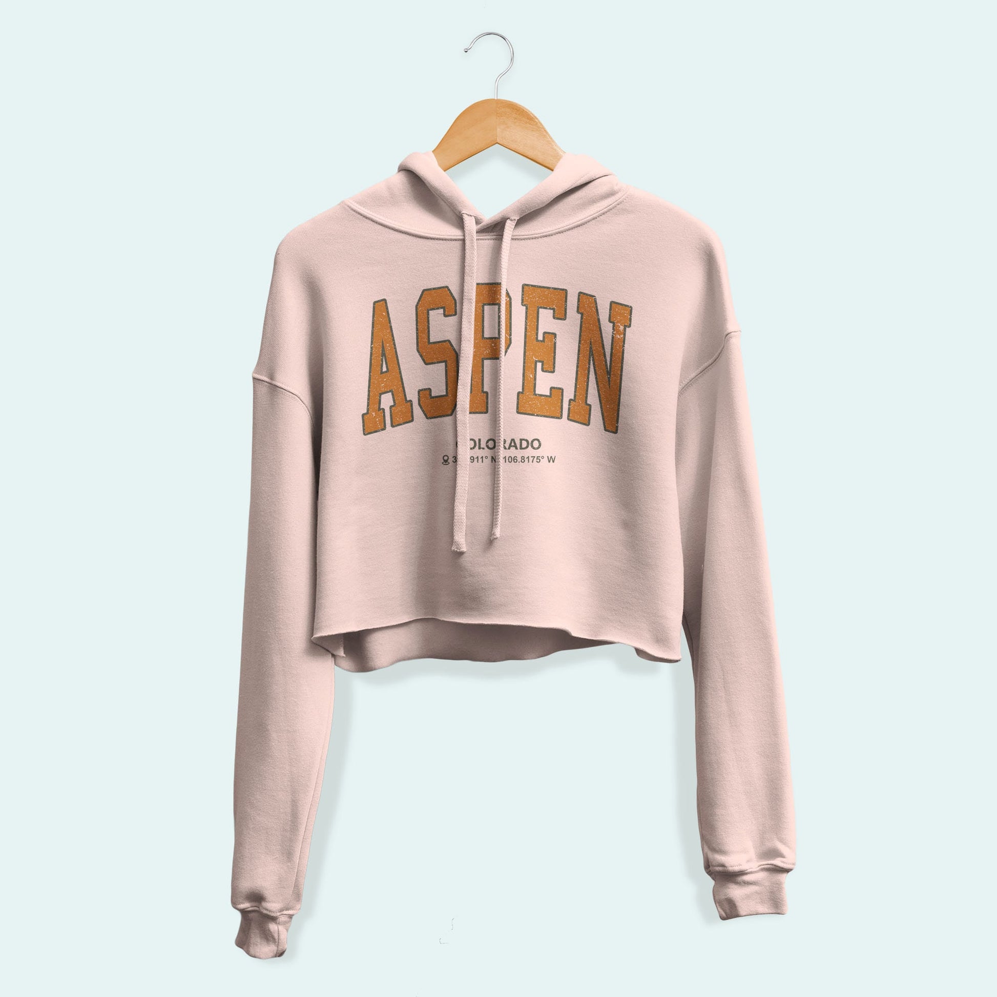 Aspen Colorado Crop Hoodie, Colorado College Sweatshirt, Aspen Vacation Gift, Colorado Student Sweater