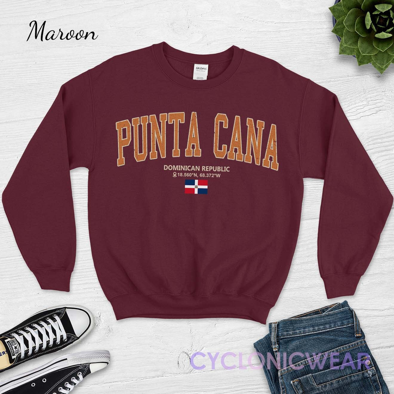 Punta Cana Sweatshirt, Punta Cana Vacation Sweater, Caribbean Family Vacation, Dominican Republic Gift, Travel Gift, Punta Cana Crewneck