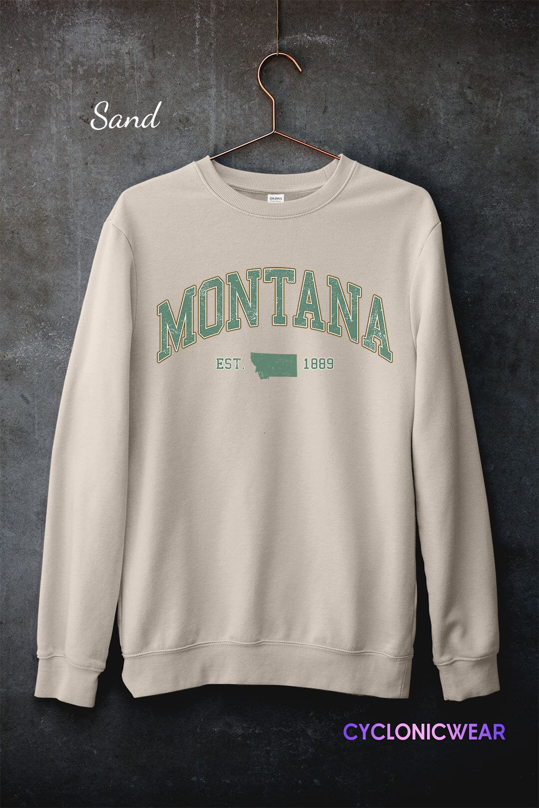Vintage Montana Sweatshirt, Montana College Sweater, Montana Unisex Crewneck, Skiing Crewneck, Travel Gift, Cozy Sweatshirt, Cowboy Sweater