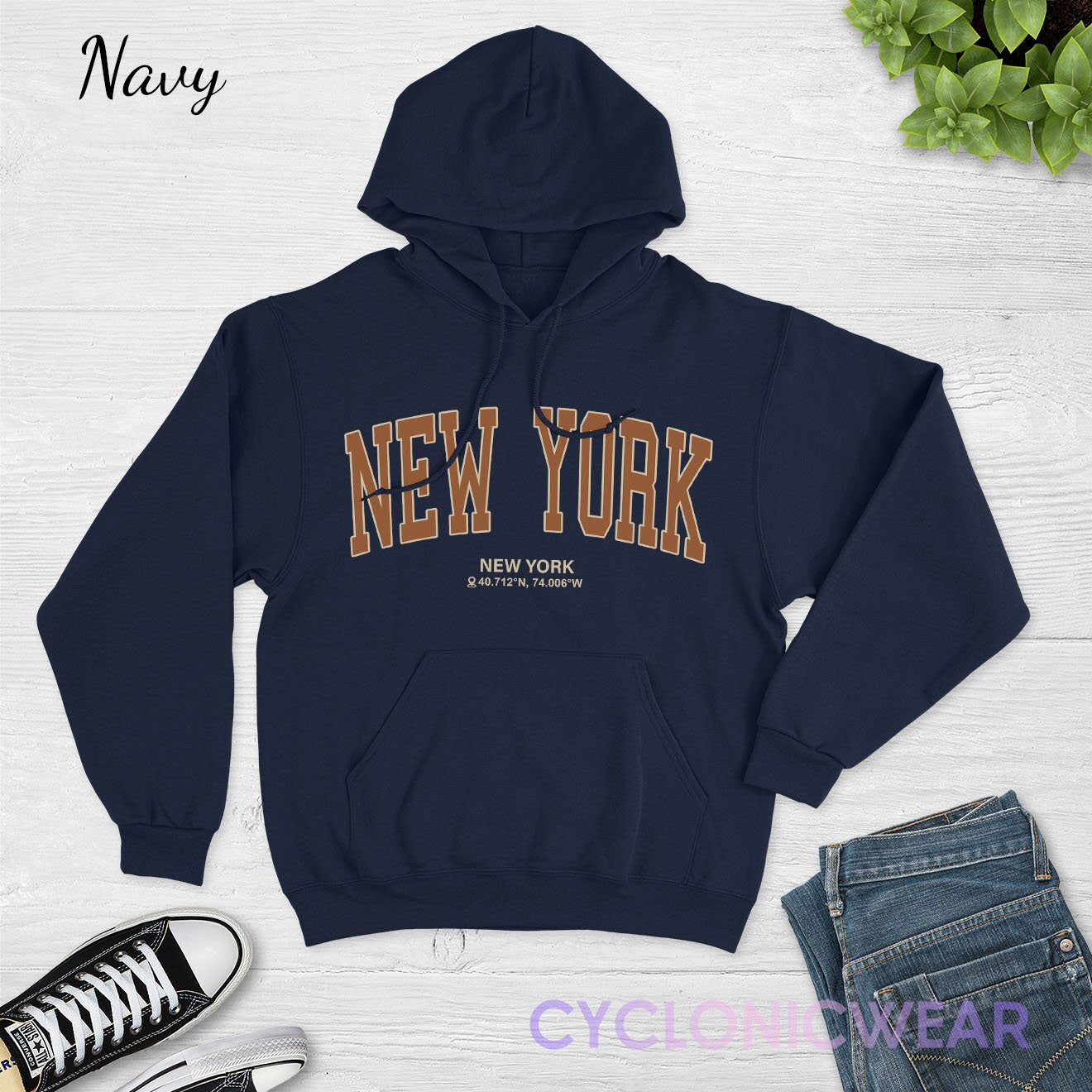 Navy blue best sale college hoodie