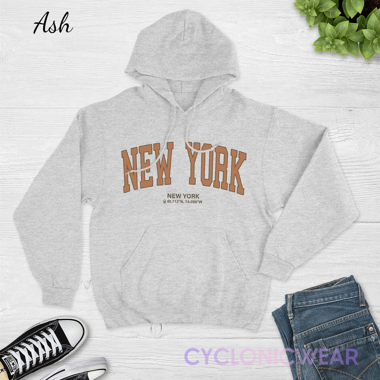 New York College Hoodie Vintage Style College Hoodie NYC Vacation Gift New York Sweatshirt New York Fan Sweater