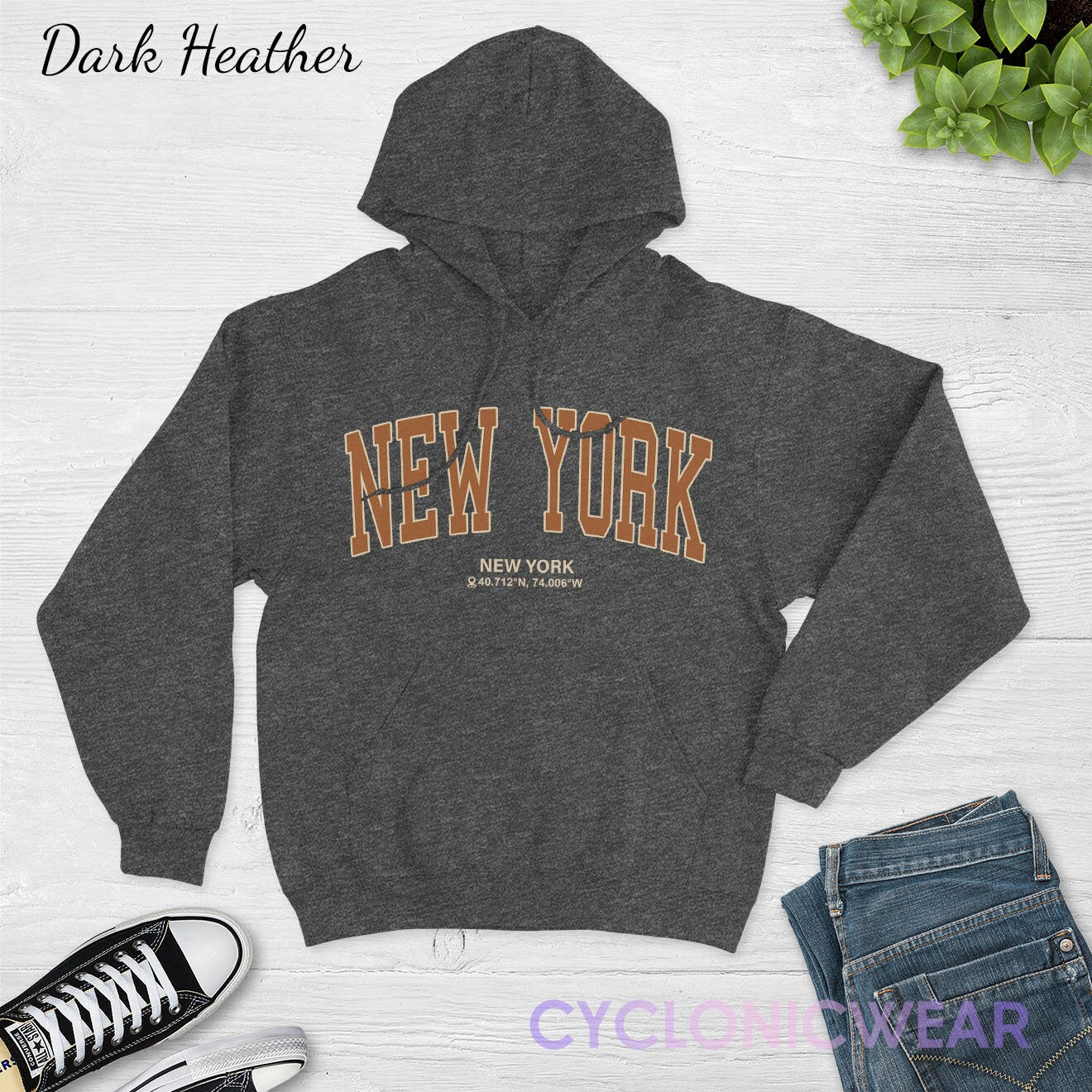 New York College Hoodie, Vintage Style College Hoodie, NYC Vacation Gift, New York Sweatshirt, New York Fan Sweater
