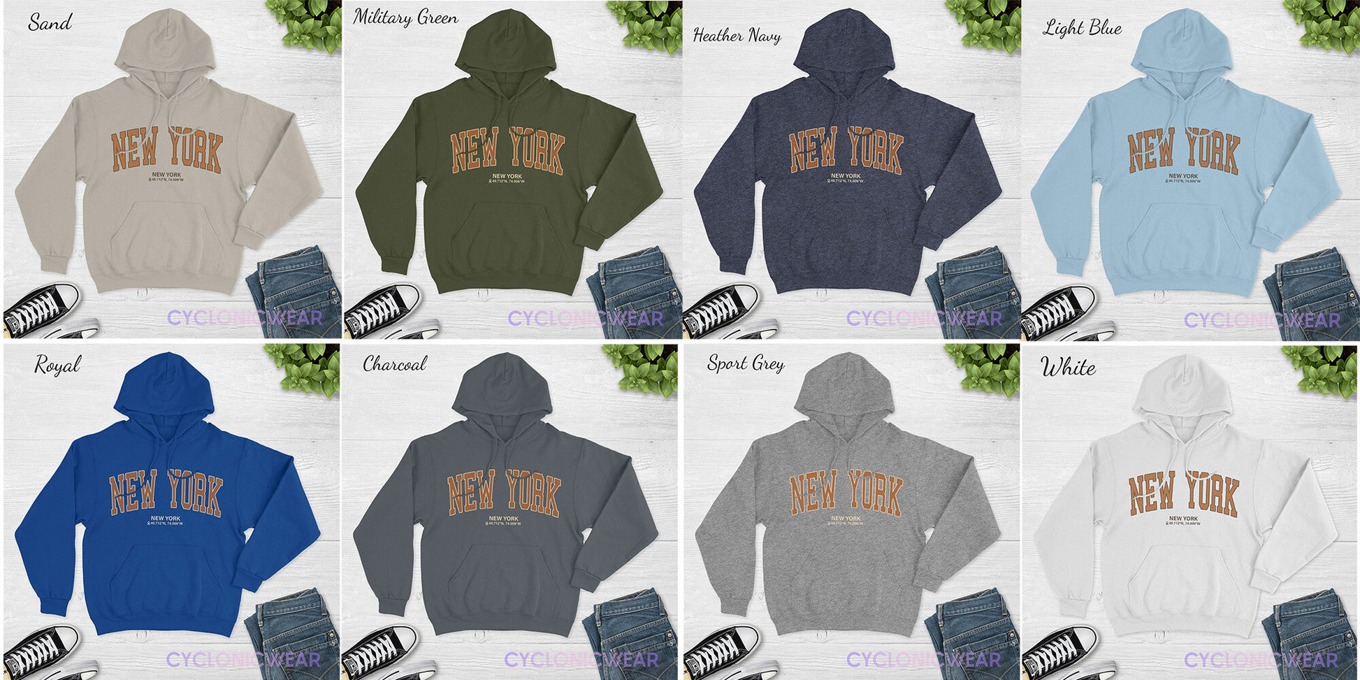 New York College Hoodie, Vintage Style College Hoodie, NYC Vacation Gift, New York Sweatshirt, New York Fan Sweater