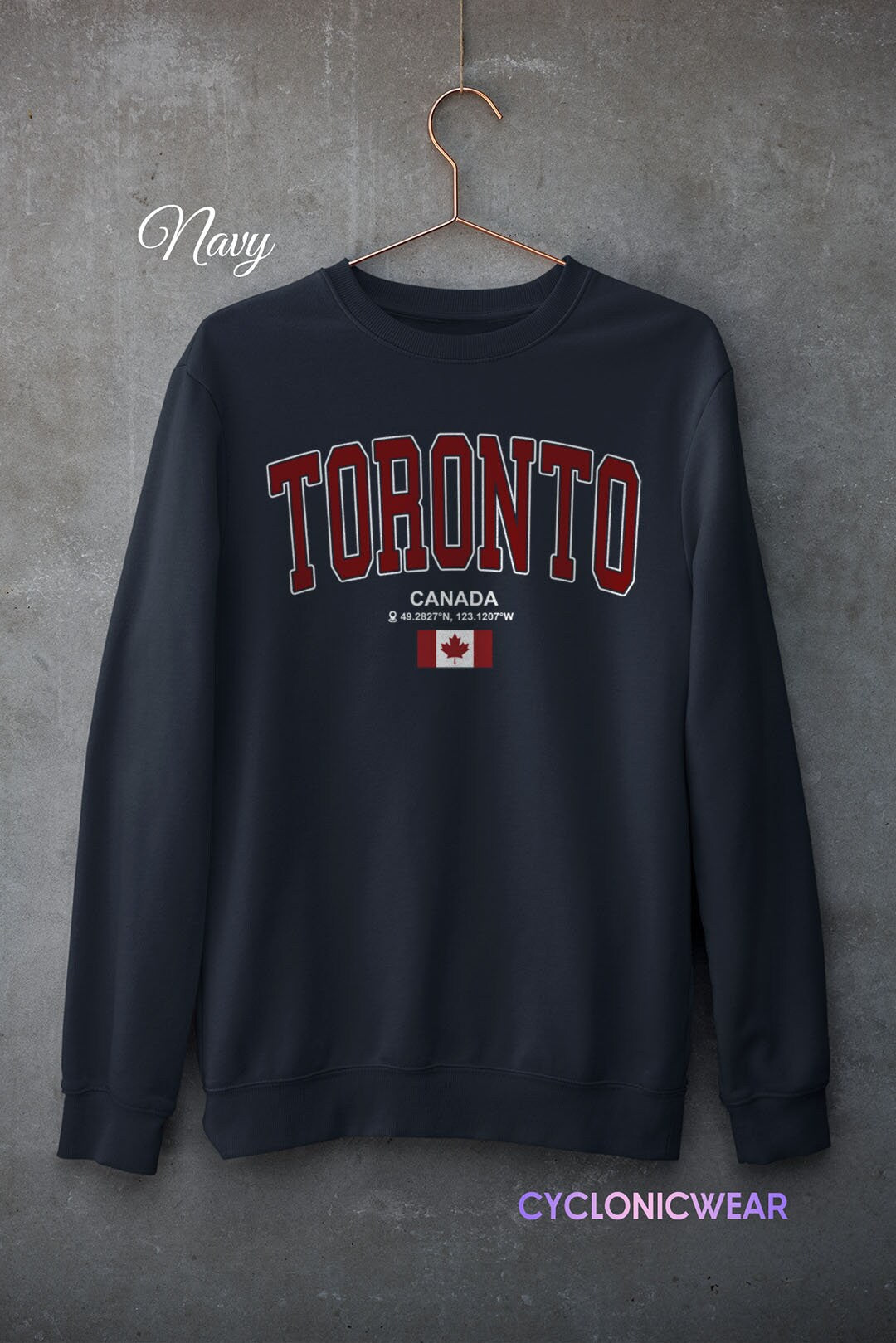 Vintage Toronto Canada Sweatshirt, Toronto Travel Gift, Canada Unisex Crewneck Sweater, Toronto Sports Fan, Toronto Vacation Gift