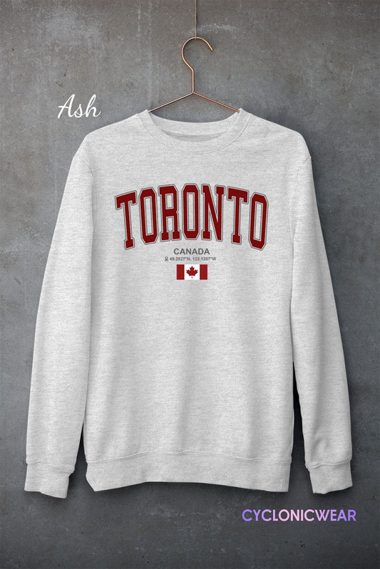 Vintage Toronto Canada Sweatshirt, Toronto Travel Gift, Canada Unisex Crewneck Sweater, Toronto Sports Fan, Toronto Vacation Gift