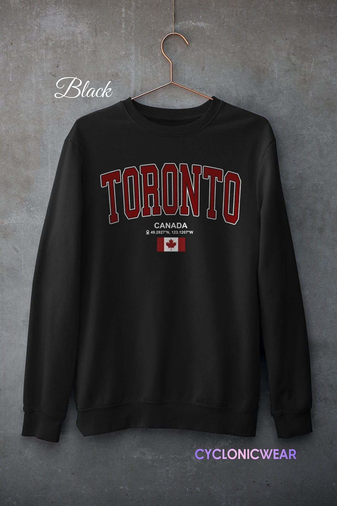 Vintage Toronto Canada Sweatshirt, Toronto Travel Gift, Canada Unisex Crewneck Sweater, Toronto Sports Fan, Toronto Vacation Gift