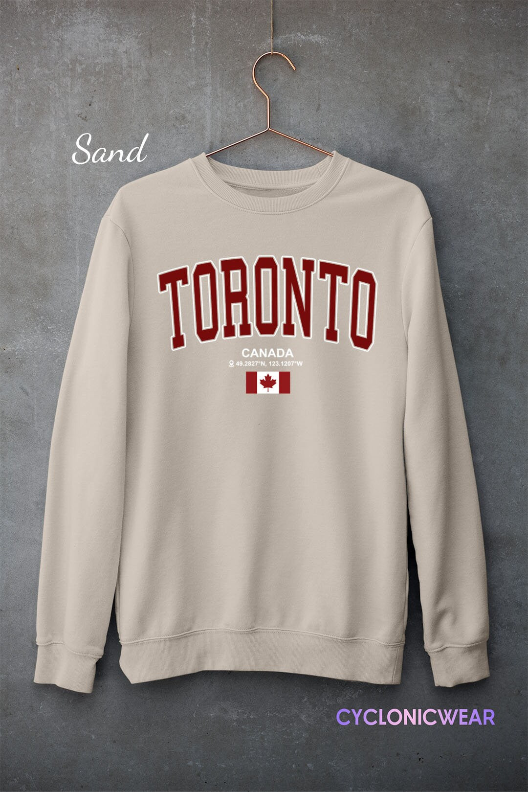 Vintage Toronto Canada Sweatshirt, Toronto Travel Gift, Canada Unisex Crewneck Sweater, Toronto Sports Fan, Toronto Vacation Gift