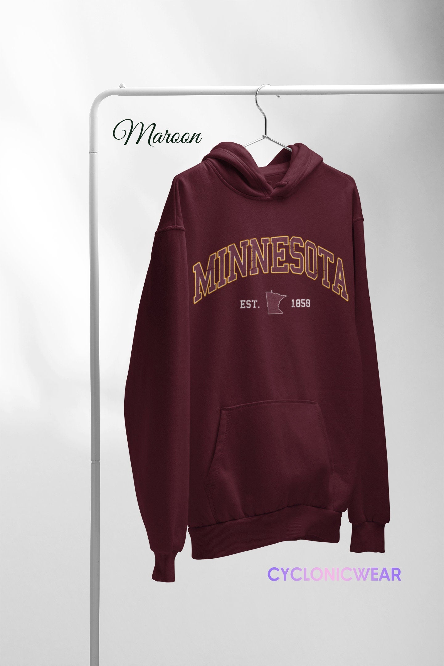 Vintage Minnesota State Unisex Hoodie cyclonicwear