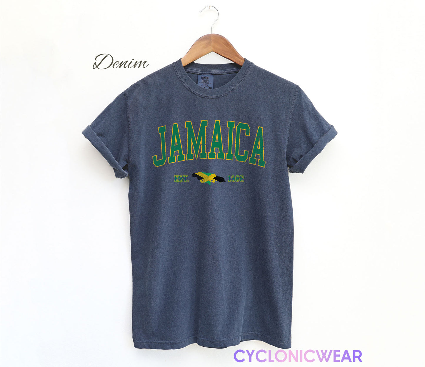 Retro Vintage Jamaica Comfort Colors Shirt